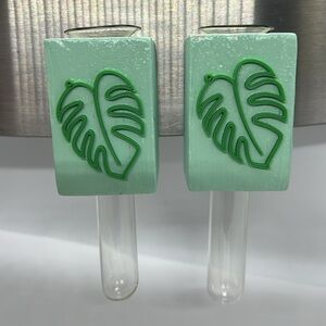 Lot of 2 Bud Vase Propagation Cubes Test Tube Magnet On Back for Hanging NWOT